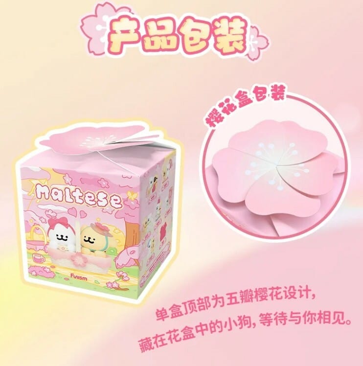 Figurine Mystère Maltese Cherry Blossoms – Collection Sakura