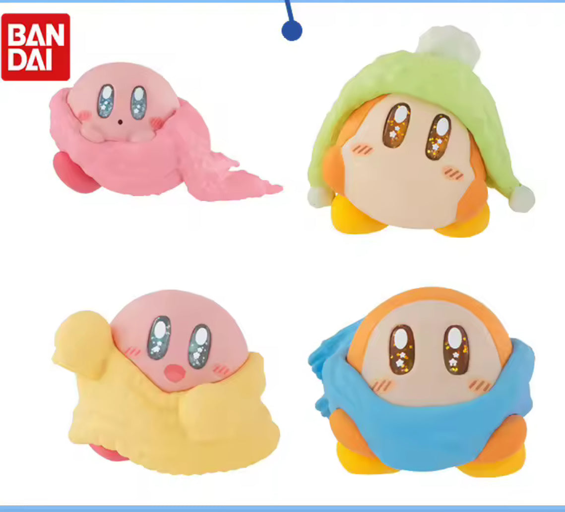 Figurine miniature Bandai gashapon capsule – Kirby assis douillet