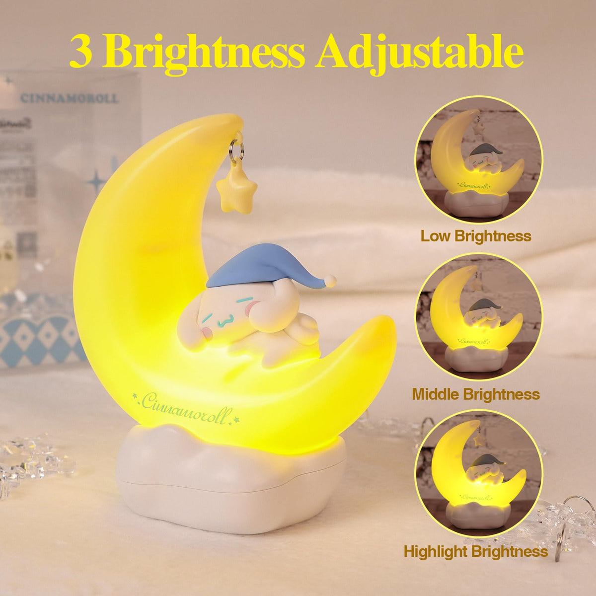 MINISO – Sanrio veilleuse LED Cinnamoroll « Crescent Sweet Dream »