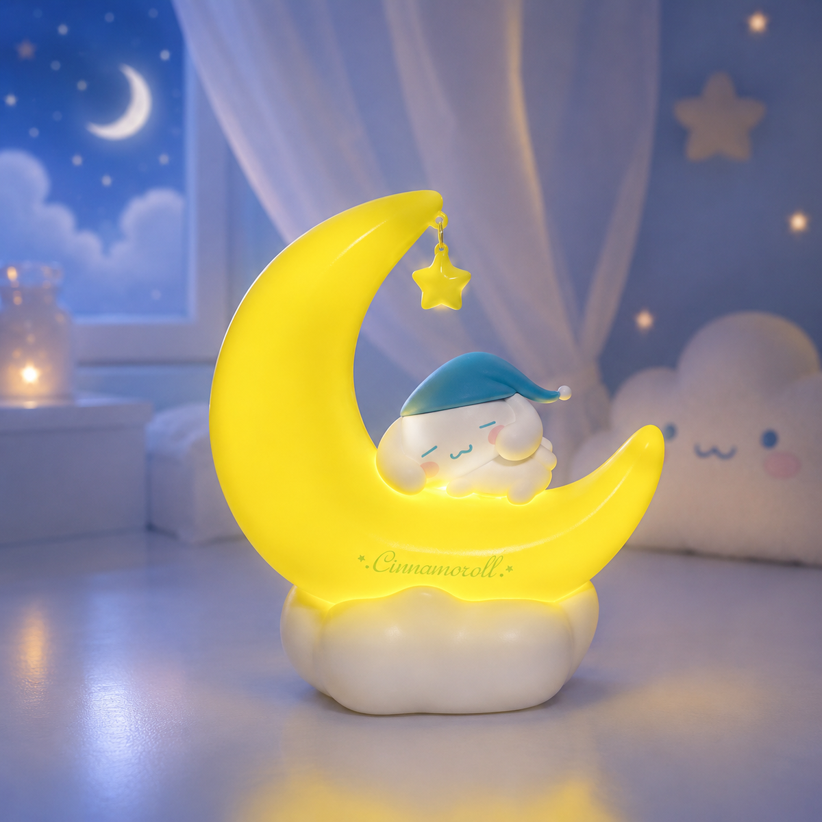MINISO – Sanrio veilleuse LED Cinnamoroll « Crescent Sweet Dream »