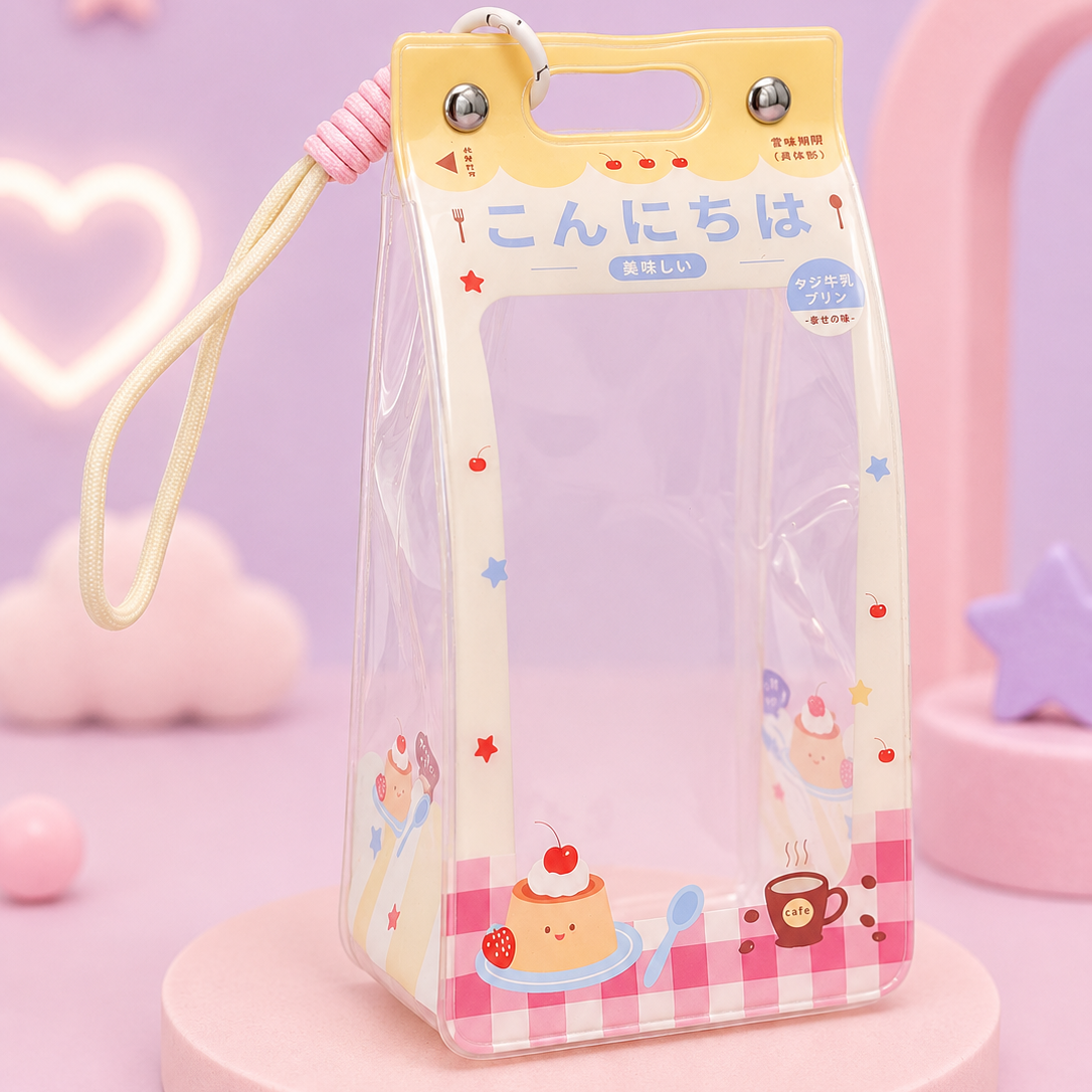 Pochette de Transport Transparente pour Peluches – Édition Brique de Lait (Ita-Bag)