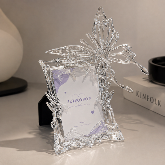 Étui photocard papillon transparent