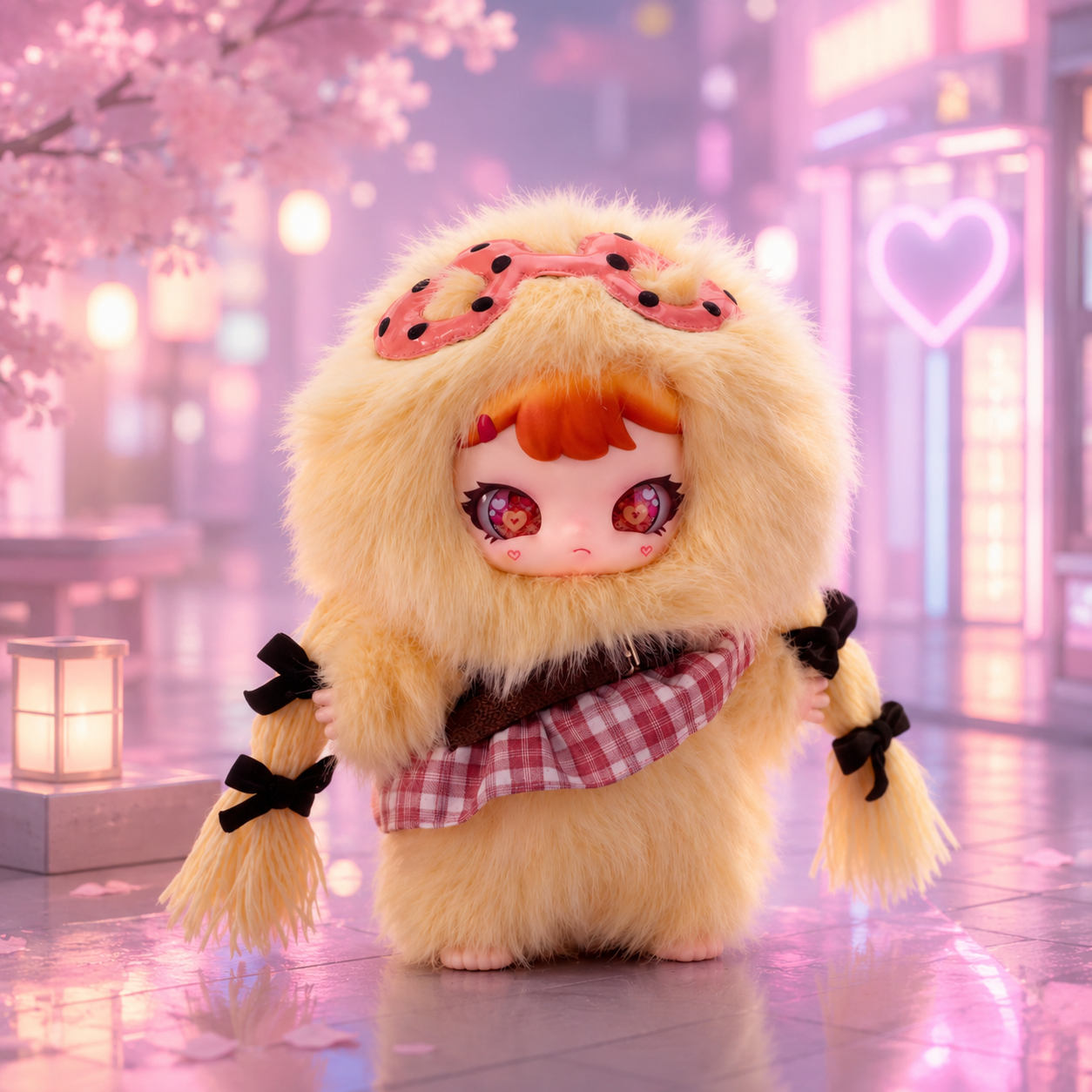 Peluche kawaii grand format collection blind box designer toy 