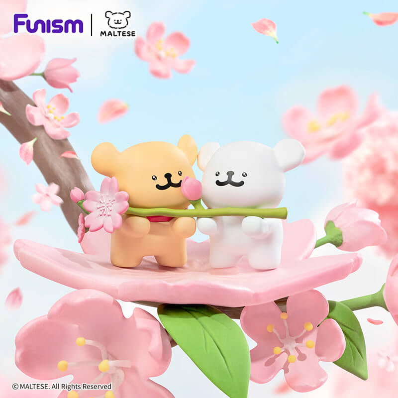 Figurine Mystère Maltese Cherry Blossoms – Collection Sakura