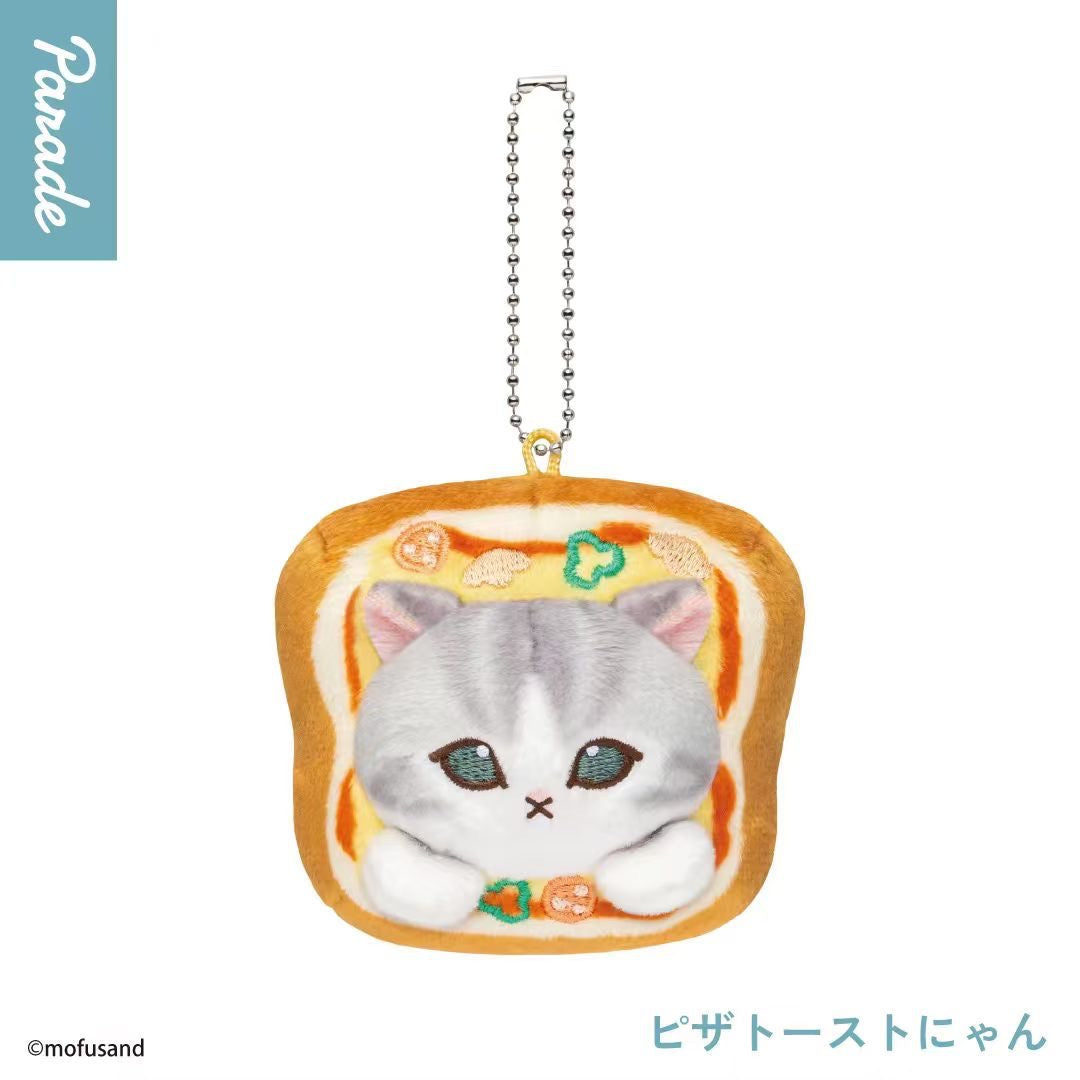 Peluche Porte-Clés Mofusand – Série Pan-Nyan (Bread Cat)