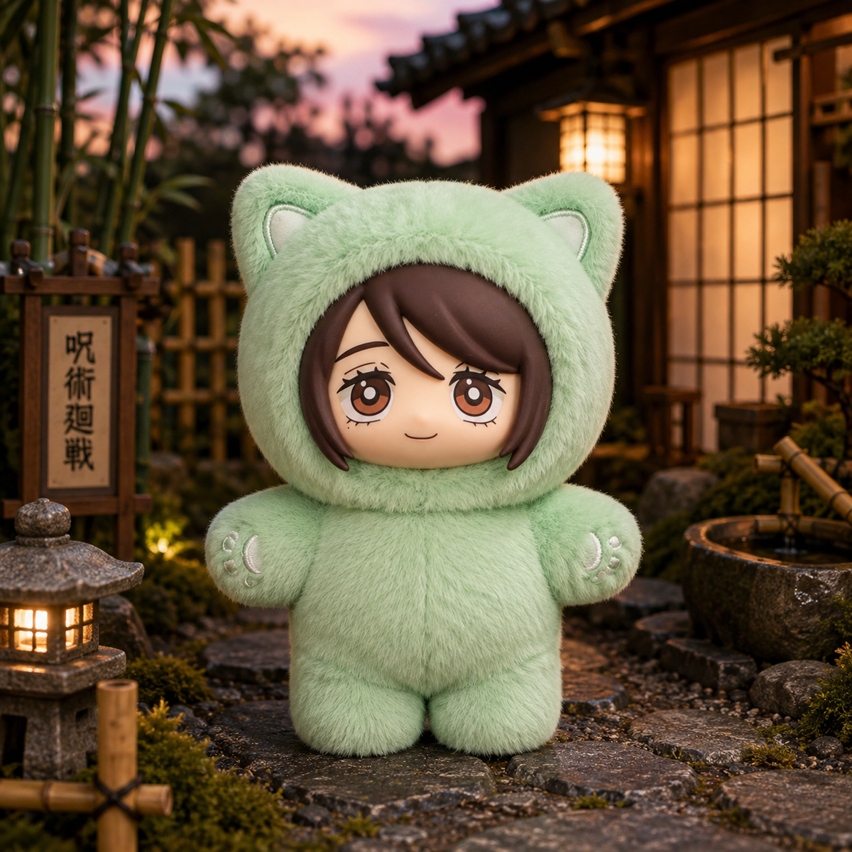 Peluche Jujutsu Kaisen x EAKI Cat Ear – Boîte Mystère Officielle JJK