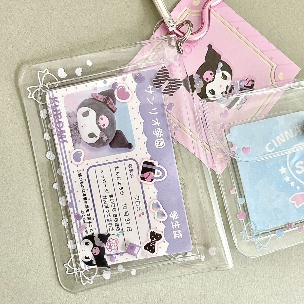 Sanrio – étui carte transparent Kuromi