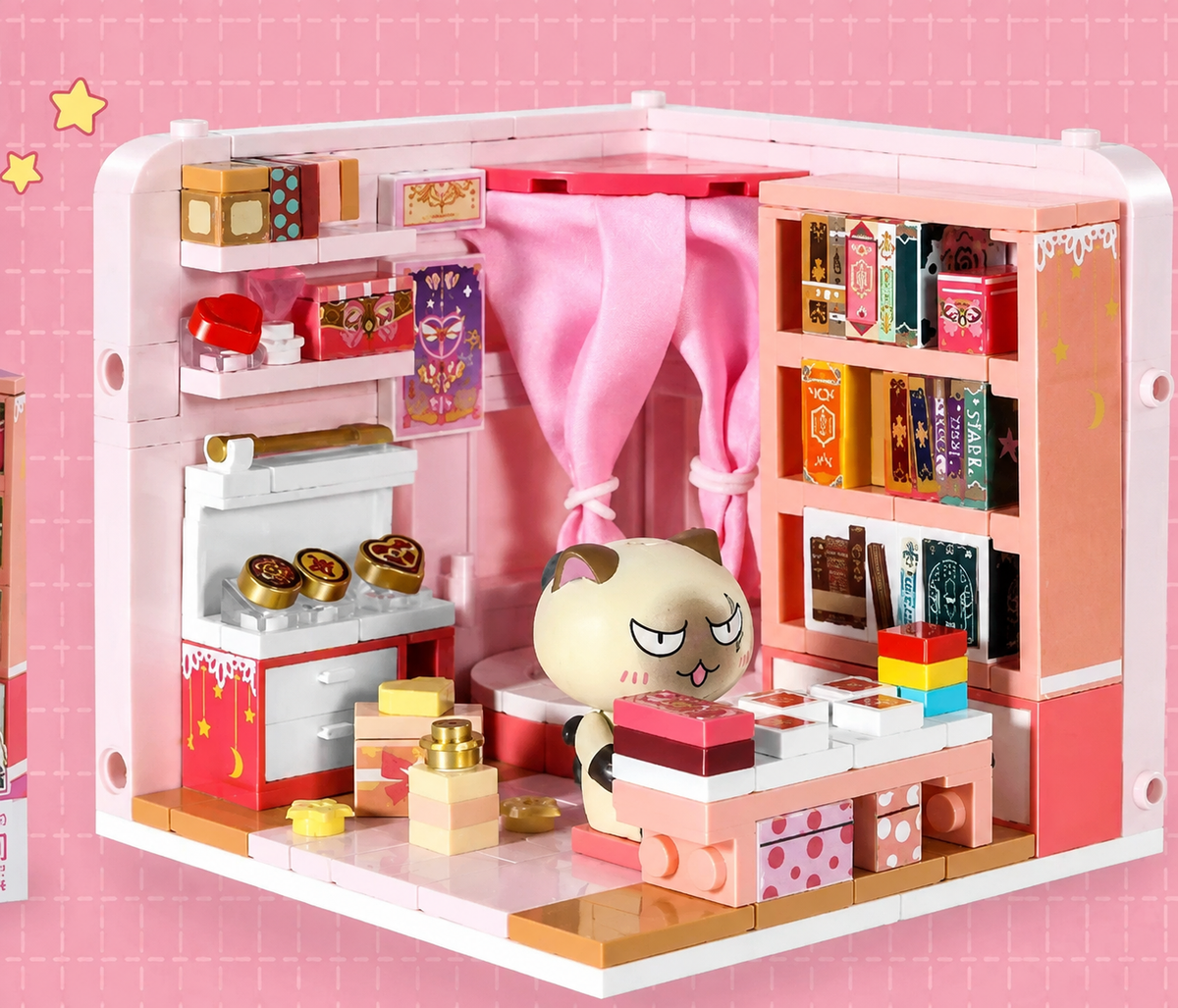 Inbrixx Cat room series blocs 885006 pancake rose