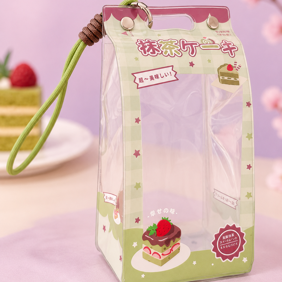 Pochette de Transport Transparente pour Peluches – Édition Brique de Lait (Ita-Bag)