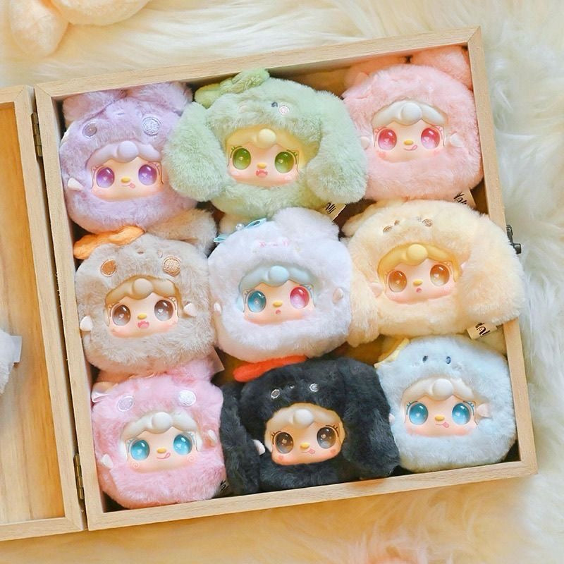 Collection complète des mini peluches figurines Blind Box Yooki série Cutely Rabbit V11 sur Junkopop
