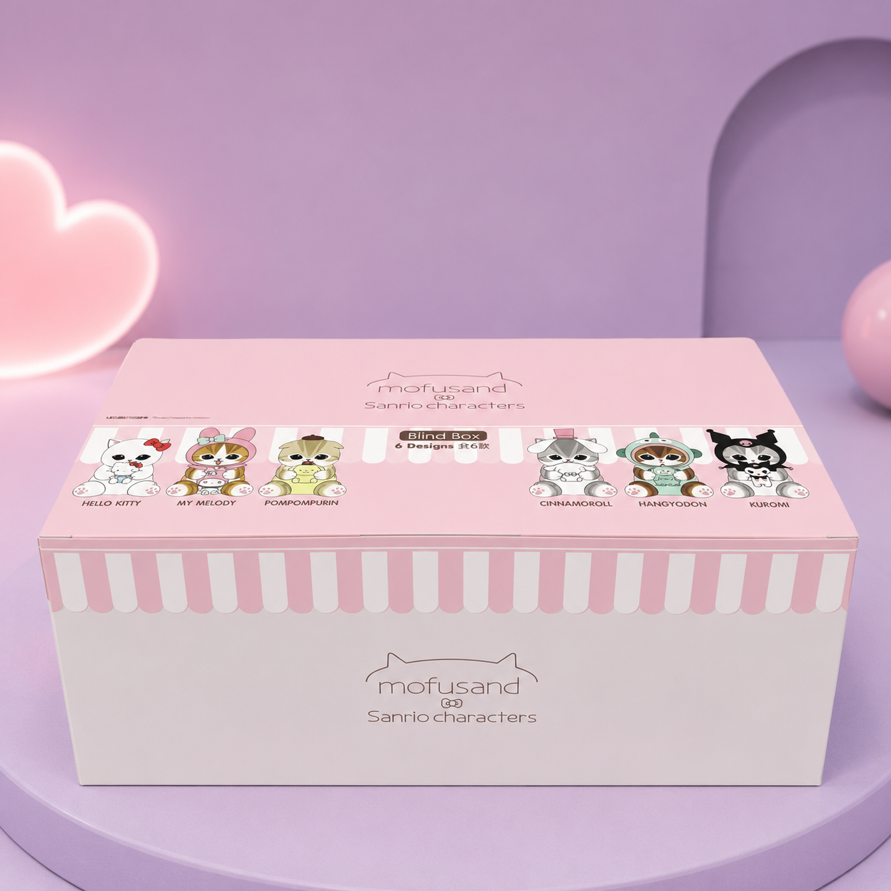 Boîte blind box collector Mofusand x Sanrio Characters, figurine kawaii à offrir