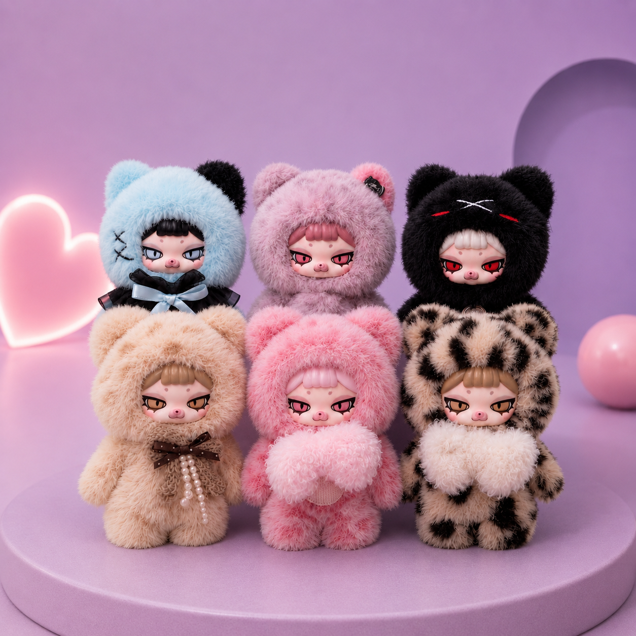 Blind box Piku The Week Line up avec les 6 designs de la collection à collectionner

