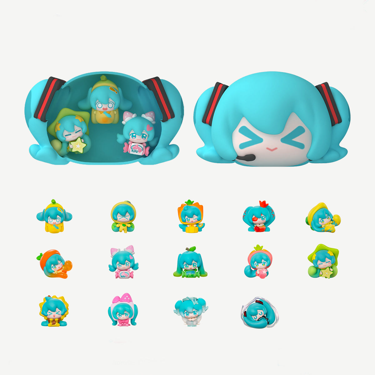 Figurine blind box Hatsune Miku Fruit Candy Q Face – visuel collection