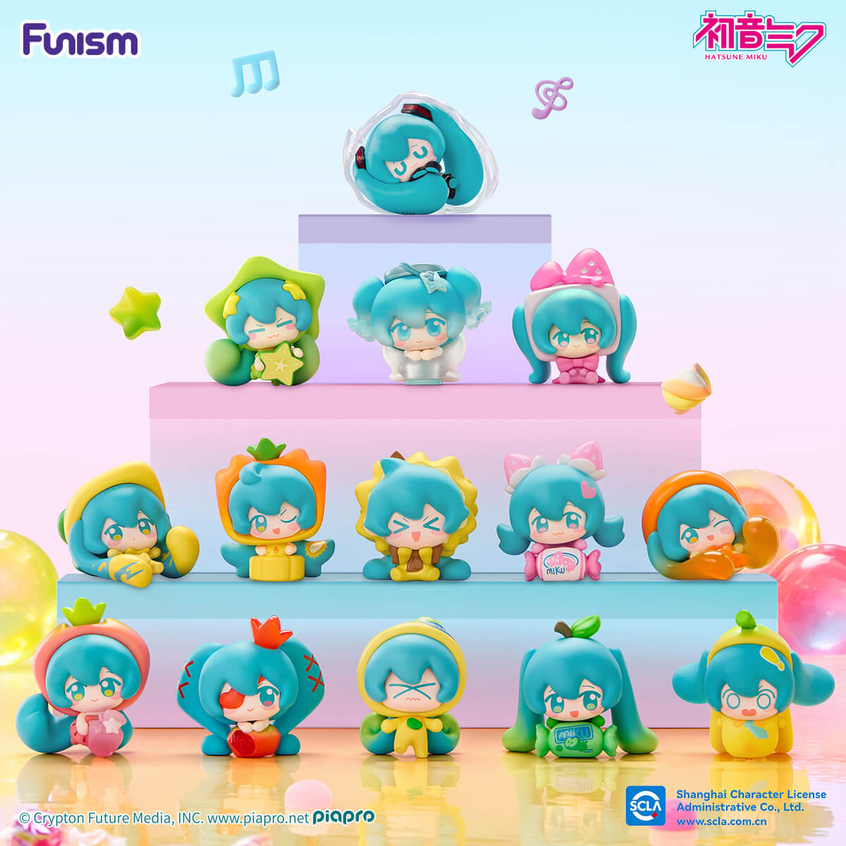 Figurine blind box Hatsune Miku Fruit Candy Q Face – personnage 8