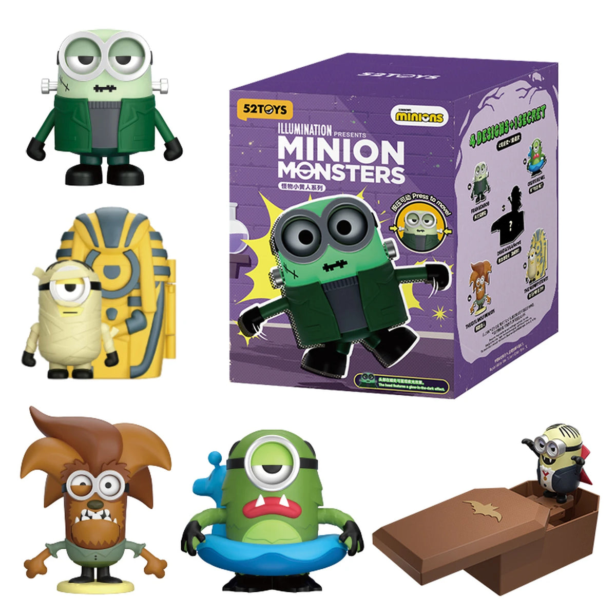 Blind box 52 Toys Minions Monsters Halloween - photo 2