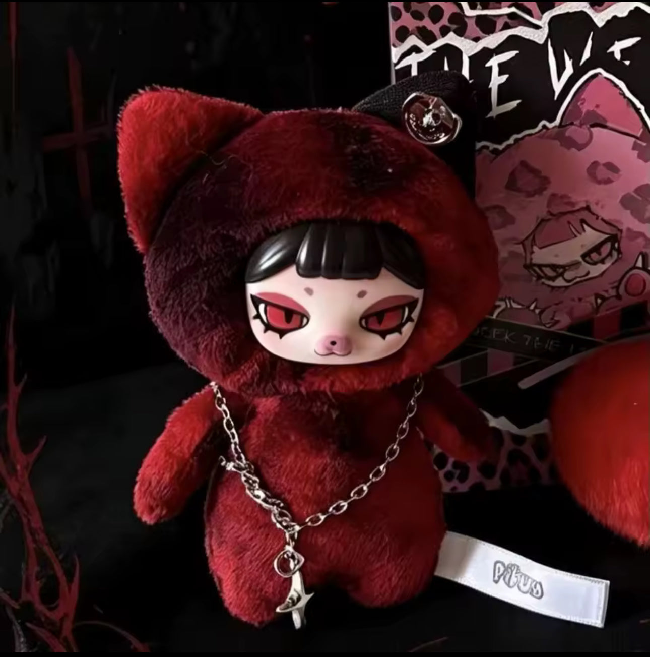 Peluche porte-clés Piku The Week au style Y2K, blind box à collectionner